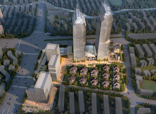 上海普陀区将添新地标-双塔办公楼！