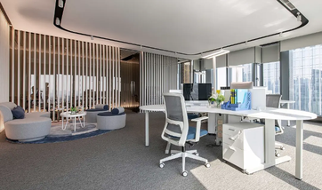 办公室装修大厅必须反映企业的经济实力和等级