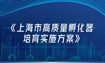 上海市人民政府办公厅关于印发《上海市高质量孵化器培育实施方案》的通知