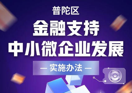 关于印发《普陀区金融支持中小微企业发展实施办法》的通知